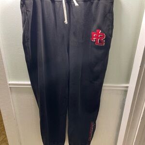 Ralph Lauren Black Polo Jeans Sweatpants with Red Accents